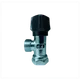 Llave Arresto 1/2" x 1/2" Fundición Pacífico Negra